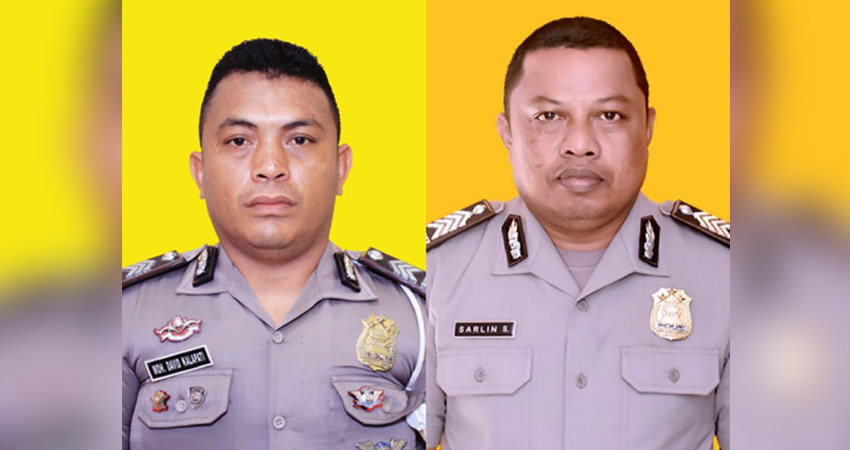 Dua Anggota Polres Boalemo yang dipecat Kapolda Gorntalo.