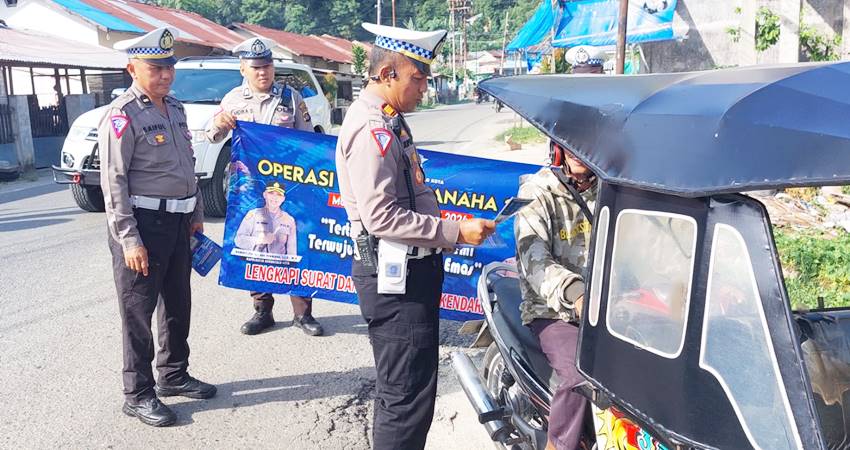 Selama Operasi Patuh Otanaha 2024, Satuan Lalu Lintas Polresta Gorontalo Kota, tidak akan mengeluarkan tilang dan hanya akan memberikan teguran tertulis.