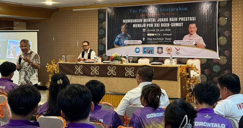 Membangun Mental Juara Atlet PON XXI, KONI Provinsi Gorontalo Hadirkan Motivator Nasional