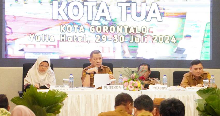 Pelaksanaan seminar kota tua yang dibuka secara resmo oleh Pj Sekda Kota Gorontalo, Deddy Kadullah, Senin (29/7/2024). (Foto: Prokopim)