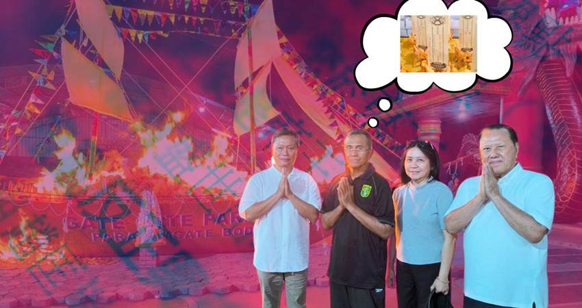 Dahlan Iskan ketika diundang di acara diundang sembahyang hari raya Rebutan atau Cingbing.--