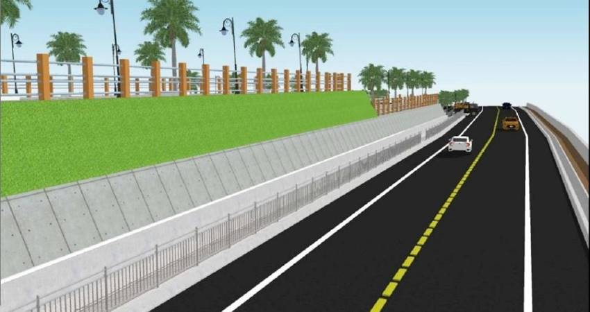 Contoh desain rest area yang sebaiknya dibangun di kawasan GORR untuk mengurai kemacetan yang ada di kawasan tersebut khususnya di jembatan dan terowongan.