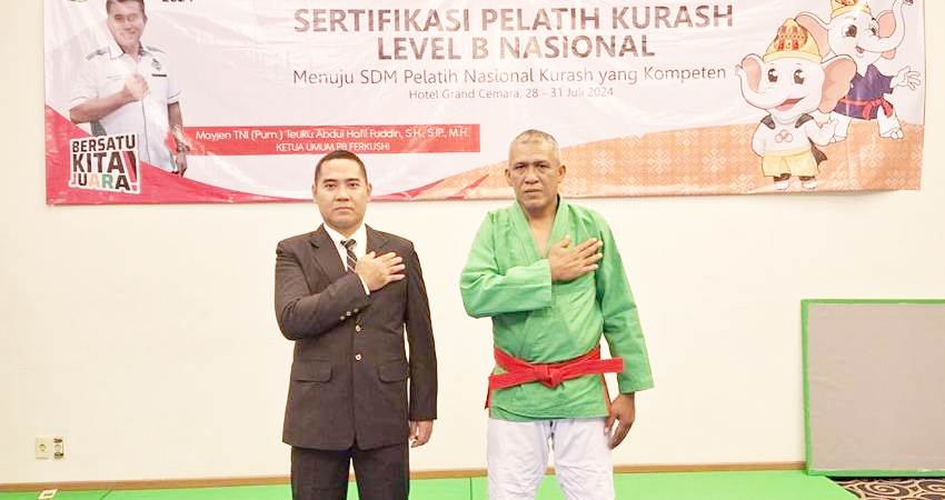 Iptu Dr.I.Brandes,S.Pd.I.,M.Si.,M.M.,CPHR.,CBA (Kiri) yang merupakan personel Biro SDM Polda Gorontalo, mendapatkan sertifikat sebagai pelatih dan wasit. Bersama Poni Pakaya, dipercaya menjadi wasit pada PON XXI Aceh-Sumut 2024, untuk Cabang Olahraga beladiri Kurash.