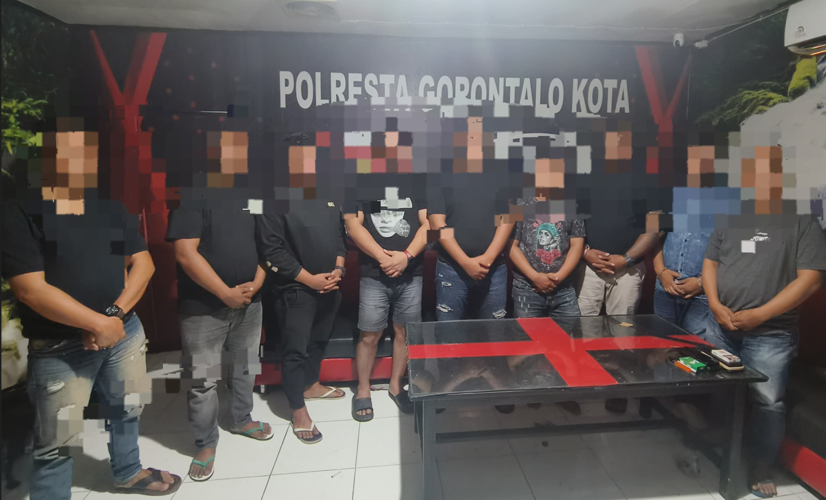 Ngamuk dan Rusak Kantor Finance di Gorontalo, Polisi Tangkap Sembilan Orang
