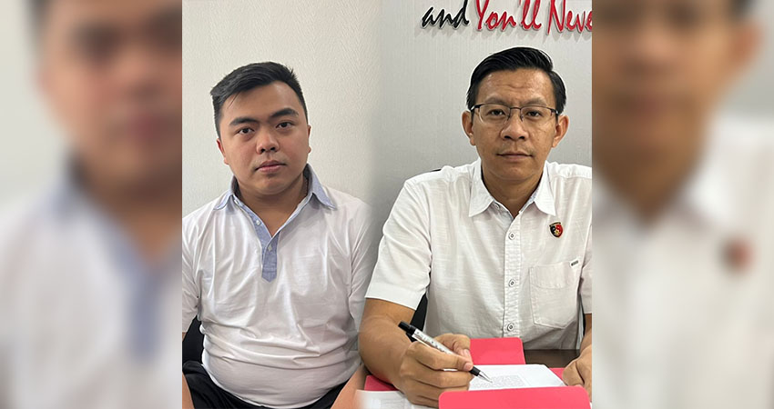 Penyidik Ditreskrimus Polda Gorontalo saat memberikan klarifikasi terkait penggunaan BBM jenis solar di proyek pembangunan waduk Bulango Ulu. (Foto: Humas Polda Gorontalo)