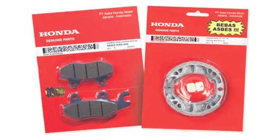 Kampas rem asli produk PT Astra Honda Motor. (foto : istimewa)