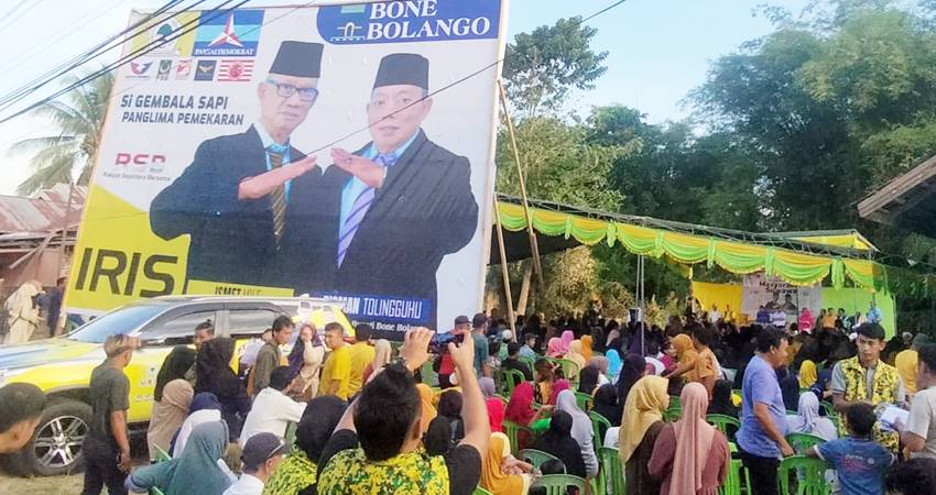 Antusiasme Warga Suwawa Hadiri Silaturahmi Pasangan IRIS