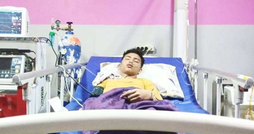 Korban dalam kondisi kritis dirawat intensif di salah satu Rumah Sakit di Kota Gorontalo 