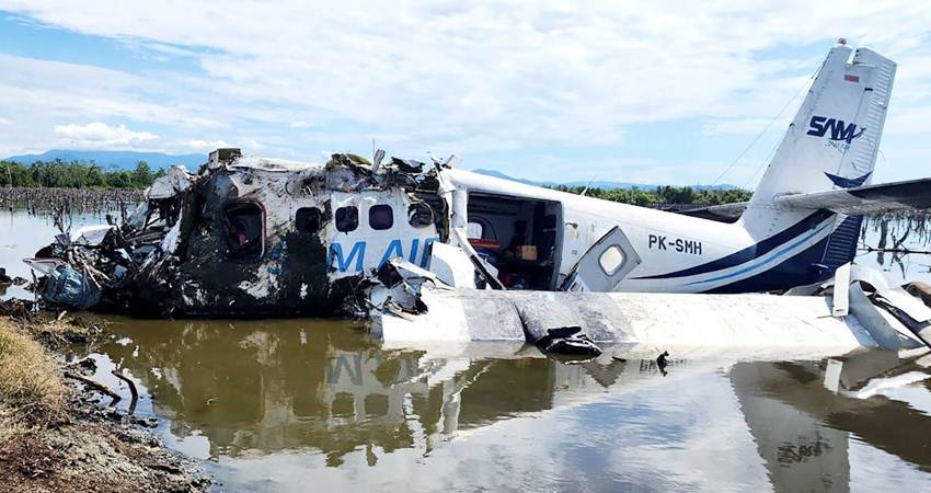 SAM AIR Jatuh Dekat Bandara Pohuwato, 19 Menit Mengudara Tiba-tiba Hilang Kontak