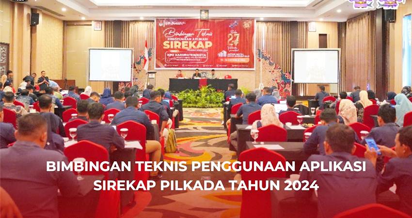 Pelaksanaan Bimtek penggunaan Sirekap oleh KPU Provinsi G0rontalo terhadap seluruh panitia penyelenggara kecamatan (PPK) se Provinsi Gorontalo. (foto : dok / kpu prov)