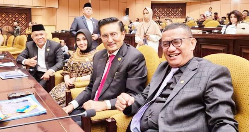 Empat wakil Gorontalo yang duduk di DPD-RI saat sedang mengikuti rapat di DPD.