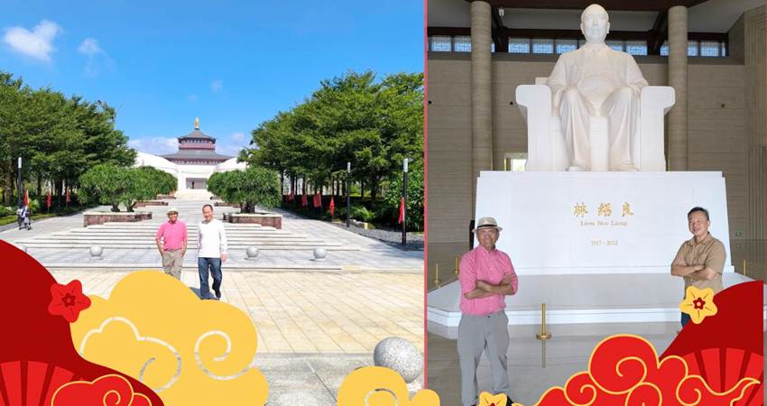 Dahlan Iskan ketika mengunjungi Museum Liem Sioe Liong di Fuqing, Fujian, Tiongkok.--