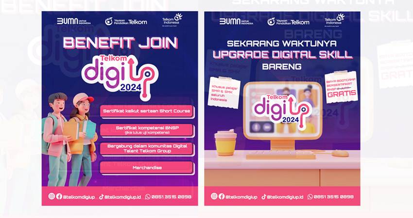 Telkom DigiUp Fasilitasi Program Sertifikasi Digital untuk Siswa SMA/SMK