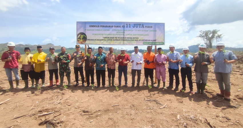 Wujudkan Komitmen Hijaukan Masa Depan, BJA Group Tanam Gamal yang ke-11 Juta Pohon