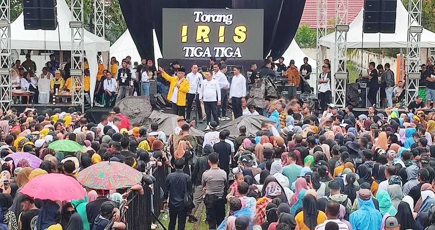 Kampanye Monologis IRIS di Banjiri Puluhan Ribu Massa, Teriakan "Torang so Deng IRIS" Menggema