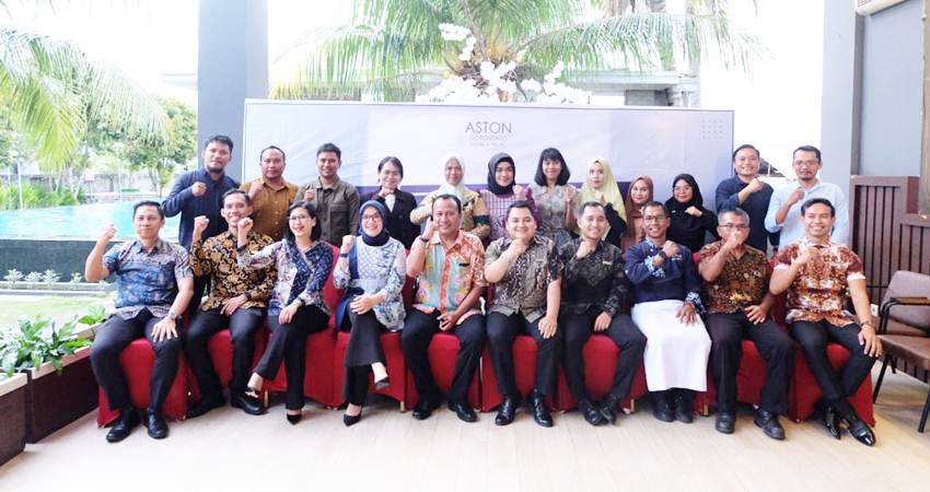 Manajemen Aston Gorontalo Hotel & Villas bersama Rekan-Rekan Media, Kamis (5/12/2024) (F. Dok Aston)