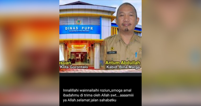 Ucapan Duka Cita terhadap Alm. Antum Abdullah yang beredar di sejumlah WA Grup, Kamis (26/12/2024).