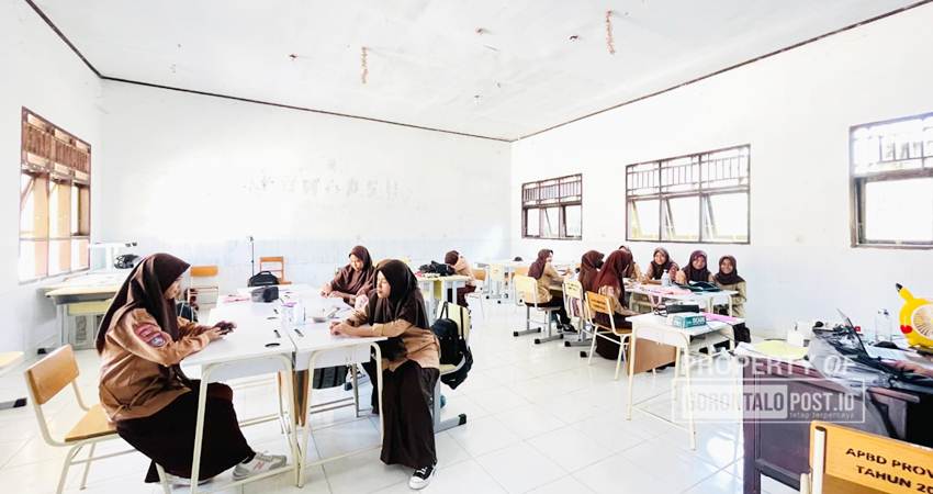 Proses belajar di salah satu sekolah di Kota Gorontalo, (F. Diyanti/Gorontalo Post)