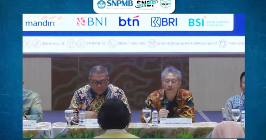 Tangkapan layar konferensi pers peluncuran SNPMB Perguruan Tinggi Negeri tahun 2025 (F. Istimewa)