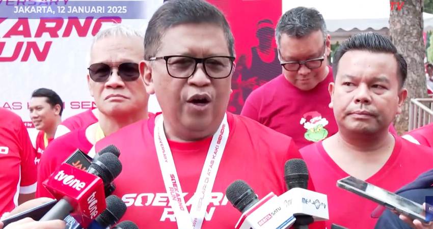 Hasto saat menyampaikan keterangan persiapannya untuk hadir di KPK, Senin 13 Januari 2024-Kompas-Youtube