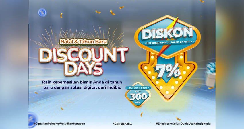 Promo spesial Nataru bagi Pelaku Usaha dari Indibiz (F. Istimewa)