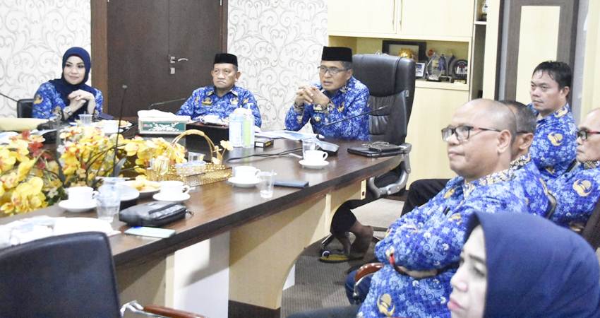 Suasana rapat yang diselenggarakan KORPRI Kota Gorontalo, Jumat (17/1/2025). (Foto: Prokopim)