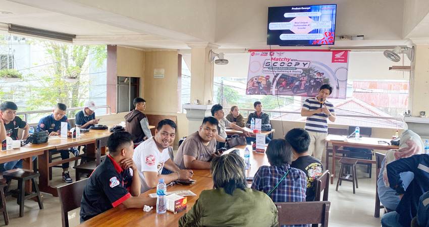 Matchy with Scoopy digelar DAW Manado diikuti 9 club motor honda se Sulut - Gorontalo. (Foto : daw)