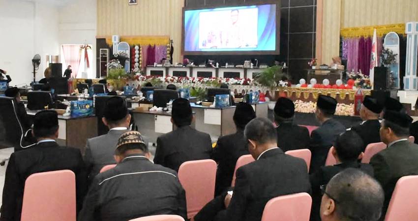 Paripurna HUT Bonbol belum lama ini. (Foto istimewa)