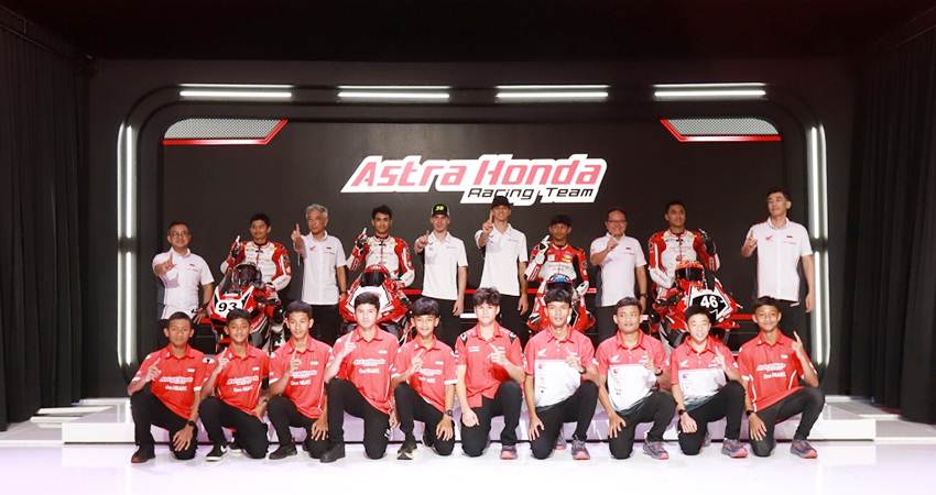 PT AHM mendukung 14 pebalap muda Indonesia untuk meraih mimpi dan menjadi juara pada ajang balap internasional. (foto : dok /daw)