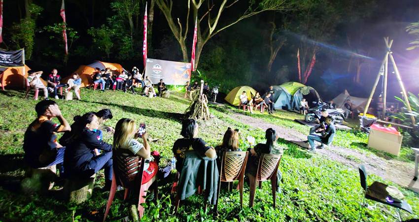 SERU - Komunitas Honda mengikuti Honda Bikers Motour Camp pada 15-16 Februari 2025 yang digelar PT Daya Adicipta Wisesa. (foto : dok /daw)