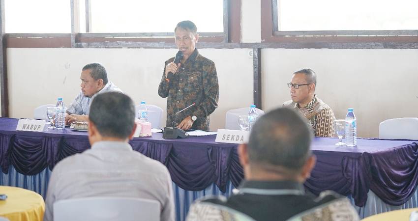 RAPIM. Rapat pimpinan yang dilakukan oleh pimpinan OPD dibawah pimpinan Bupati Gorontalo Nelson Pomalingo dan Wakil Bupati Gorontalo Hendra Hemeto