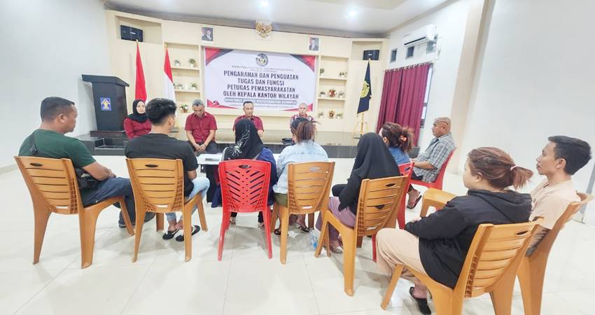 Pelaksanaan konfrontir sekaligus mediasi yang digelar pihak Lapas Lapas Kelas IIb Pohuwato bersama keluarga warga binaan pada Kamis (27/2/2025).