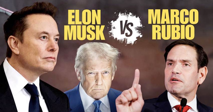 Elon Musk vs Marco Rubio--
