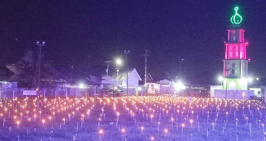 Semarak tumbilotohe di Lapangan Talumolo, Kota Gorontalo