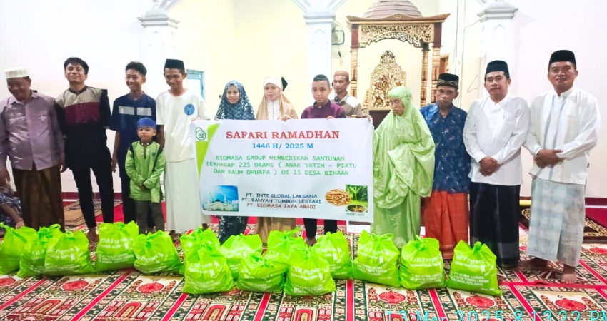 Safari Ramadhan BJA Group di Masjid Al Magfirah Desa Telaga Biru Kecamatan Popayato, Kamis (13/3/2025).