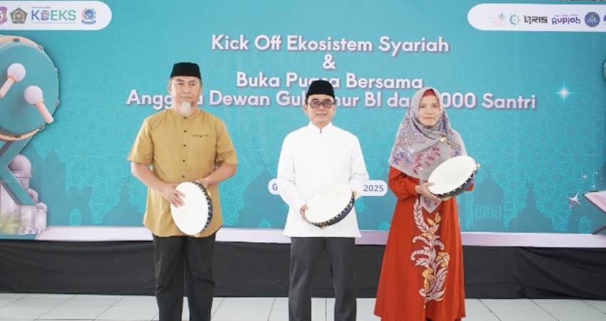 Peluncuran program Ekosistem Syariah di Gorontalo yang dilakukan Bank Indonesia (BI) Provinsi Gorontalo di Pondok Pesantren Hubulo, belum lama ini. (foto : istimewa)
