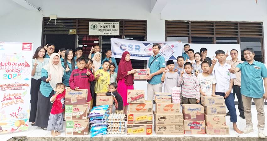 DAW BERBAGI - PT Daya Adicipta Wisesa (DAW) menyalurkan bantuan untuk Panti Asuhan dalam rangka menghadapi ramadan dan idulfitri, Selasa (18/3). (foto : dok/daw)
