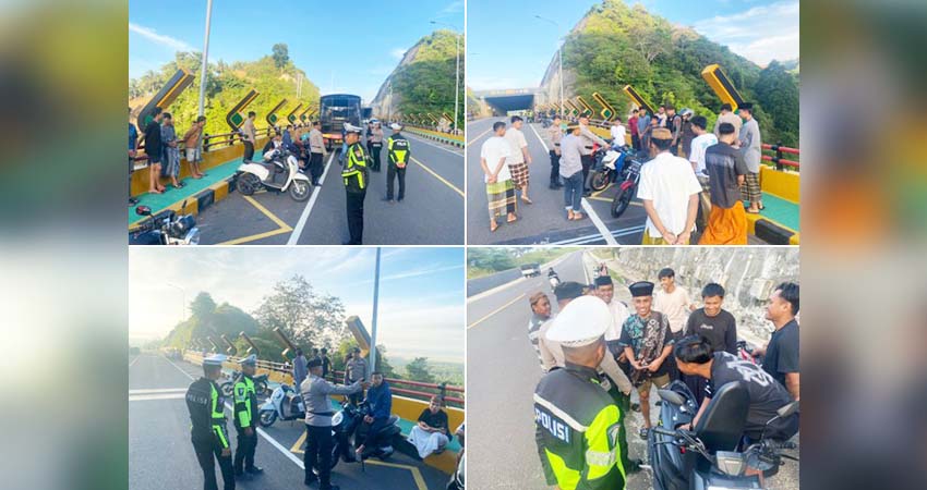 Pelaksanaan operasi yang dilakukan oleh aparat Kepolisian di Jalur GORR untuk mengantisipasi adanya gangguan Kamtibmas serta adanya aksi balapan liar.