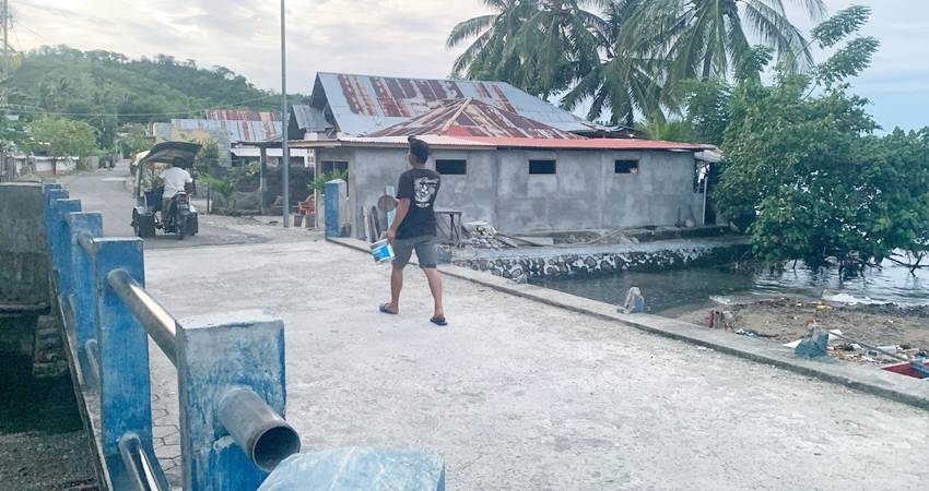 Kondisi Jembatan Mohulo yang saat ini rusak, Senin (3/3/2025). (F. Istimewa)