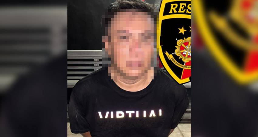Pelaku utama spesialis pembobol rumah, IH (39) yang ditangkap Resmob Polda Gorontalo