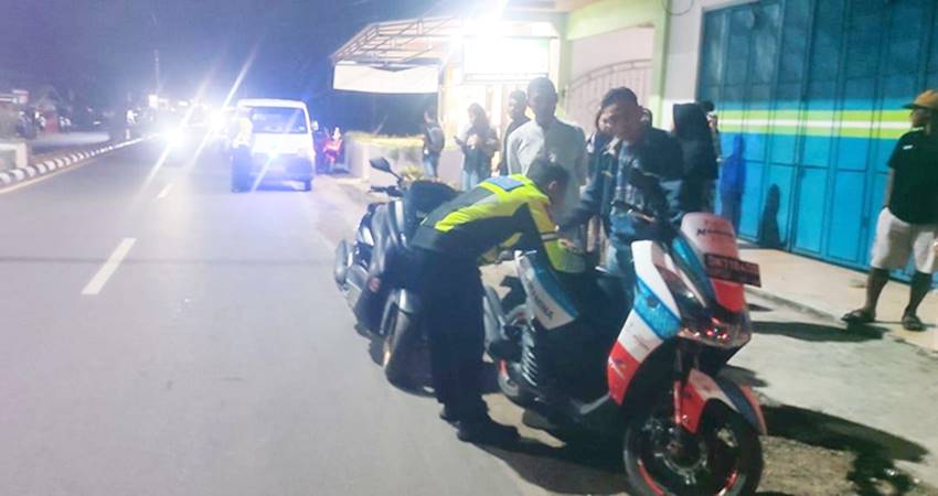 Kurang lebih 70 unit sepeda motor diamankan oleh personel Satuan Lalu Lintas Polres Pohuwato.