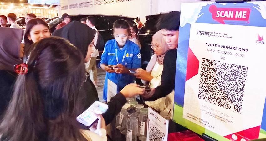 Inovasi digital di festival Green Tumbilotohe tahun 2025 oleh Bank Indonesia. (Foto: Iskar Samarang /mg/Gorontalo Post).