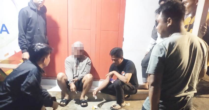 Salah seorang oknum petani di wilayah Boalemo, ditangkap atas dugaan kepemilikan dan penyalahgunaan narkoba.