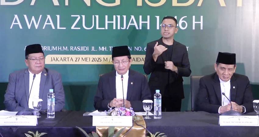 Dengan ditetapkannya awal Zulhijah ini, maka Hari Raya Iduladha 1446 H jatuh pada 6 Juni 2025.--Anisha Aprilia