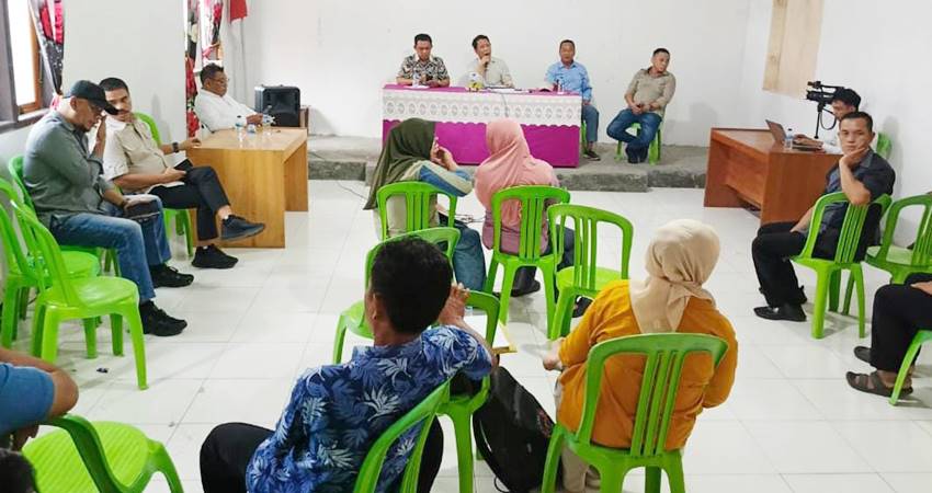 Kunjungan Pansus sawit di Desa Towayu, Kecamatan Paguyaman Pantai, Kabupaten Boalemo, pekan lalu.