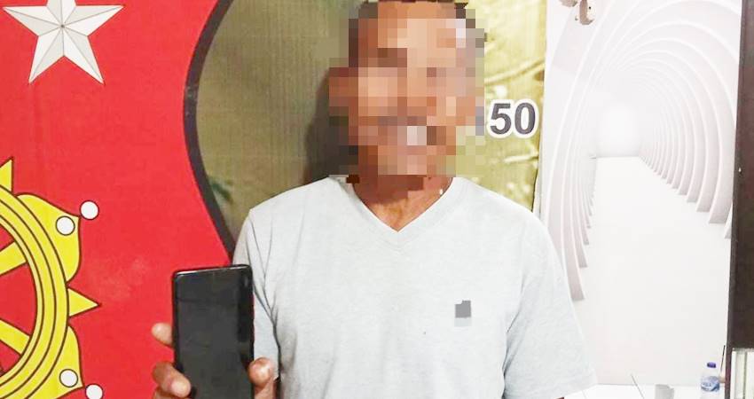 HU terduga pencuri HP.