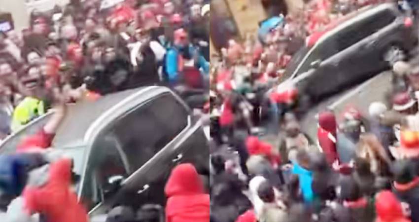 Ngerih! Mobil Tabrak Kerumunan Suporter Liverpool, 27 Orang Jadi Korban-Tangkapan Layar-