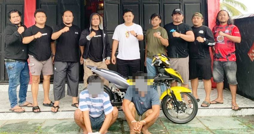 Tim Resmob Watawatanga Satuan Polres Bone Bolango, berhasil meringkus dua terduga pelaku pencurian sepeda motor (Curanmor).