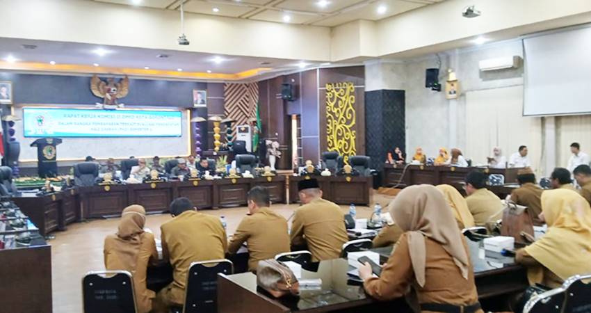 Rapat evaluasi PAD Semester I yang dilaksanakan di Aula I Dekot, Selasa (3/6/2026) (F. Istimewa)