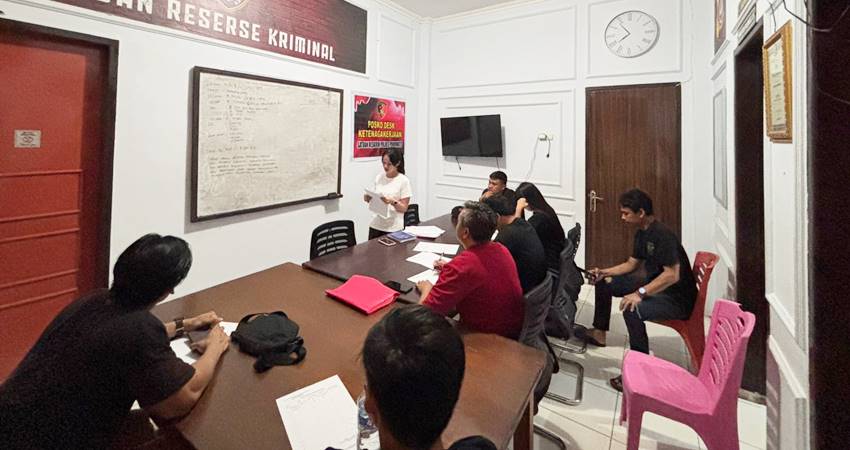 Pelaksanaan gelar perkara penetapan tersangka terhadap terduga pelaku percobaan pemerkosaan yang terjadi di Kecamatan Buntulia.